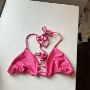 Pink Honey Bee Swim Bikini Top- Size M